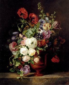 unknow artist Floral, beautiful classical still life of flowers.078